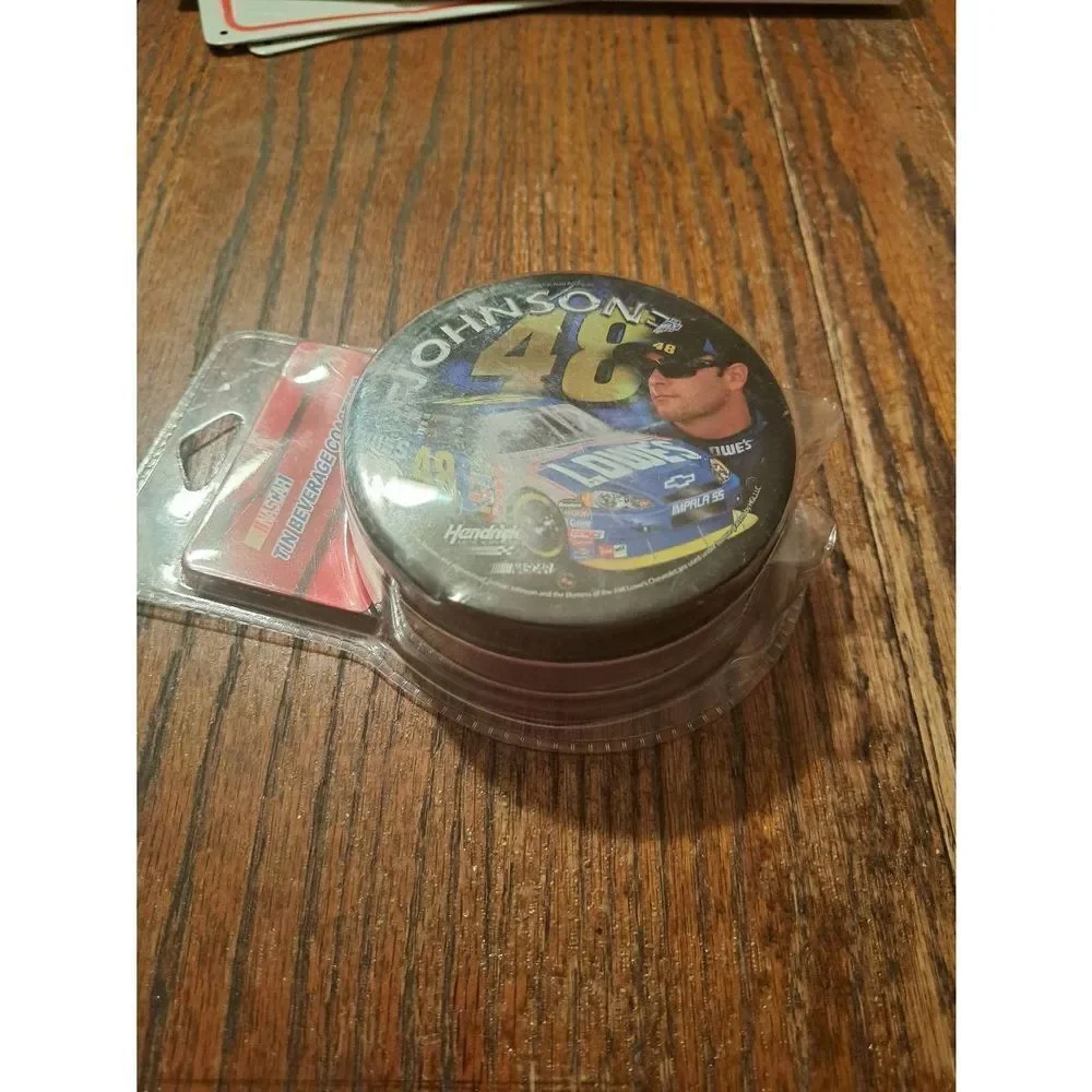 Racing Reflections Jimmie Johnson NASCAR #48 Lowes Car Set 6 Drink cup Coasters